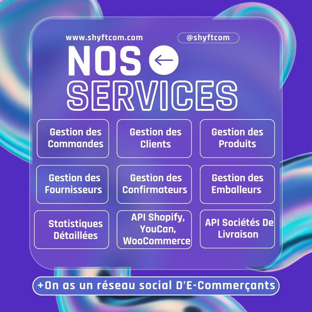 SHYFTCOM ERP E-COMMERCE COMPLET - Pour gérer votre business et scaler...