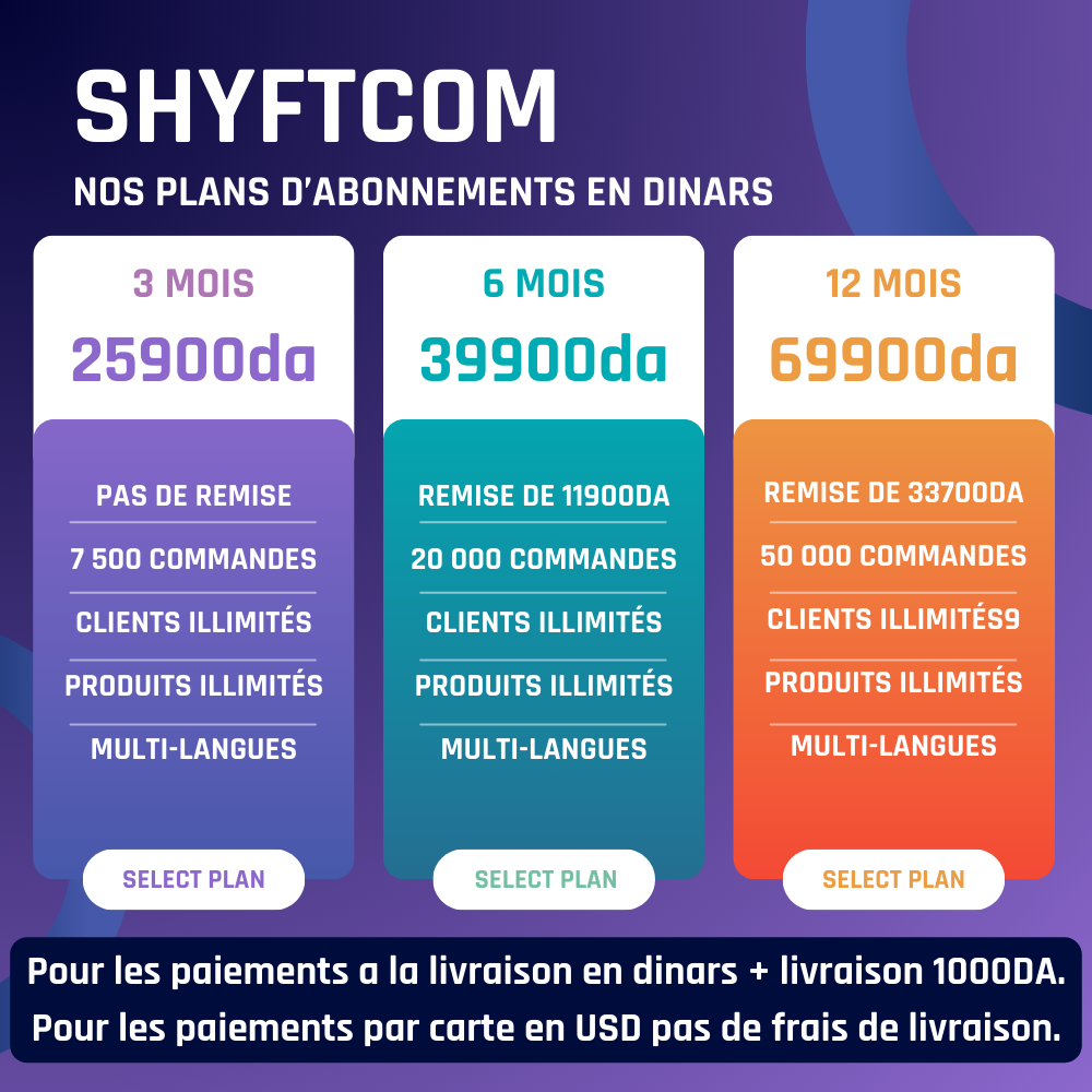 SHYFTCOM ERP E-COMMERCE COMPLET - Pour gérer votre business et scaler...